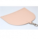 Oval Top Bag Cover with Metal Peg Lock, Elegand, 28cm. (ΒΑ000086) Color Ροζ Πούδρας / Powder Pink